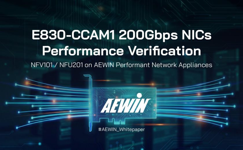 E830-CCAM1 200Gbps NICs Performance Verification