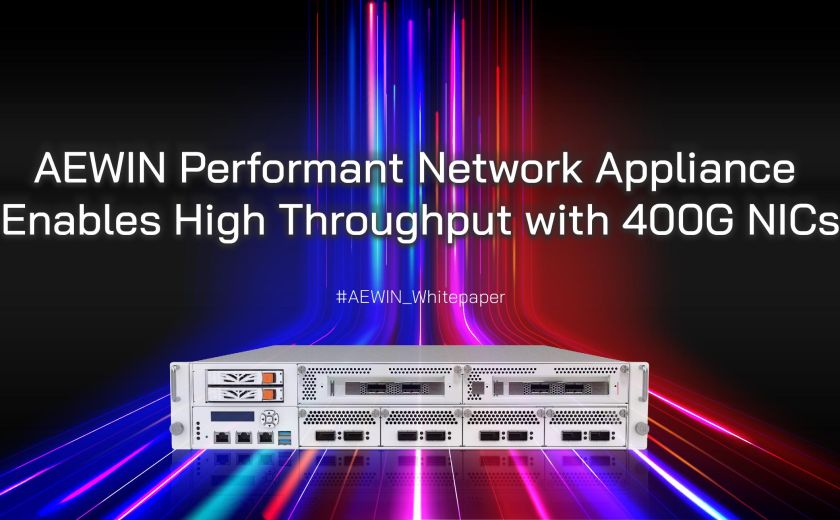 AEWIN 高效能网路设备启用 400G 网卡的高吞吐量