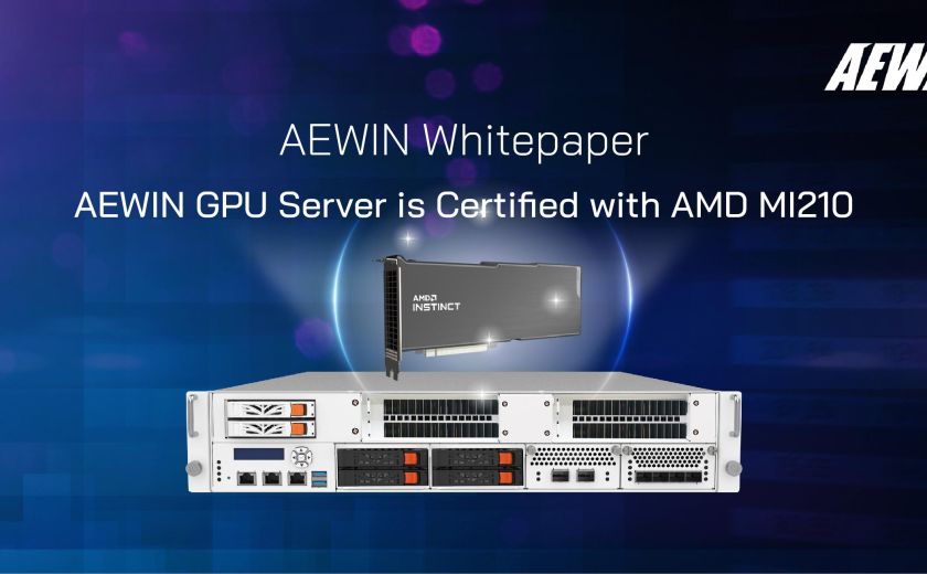 AEWIN GPU Server is Certified with AMD MI210