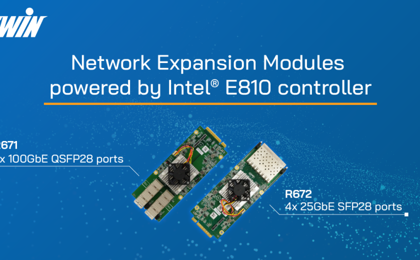 AEWIN introduces R671 & R672 Network Expansion Modules powered by Intel E810 controller