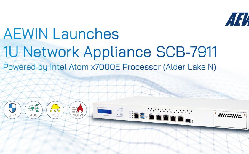 AEWIN推出1U网路设备SCB-7911，搭载Intel Alder Lake-N