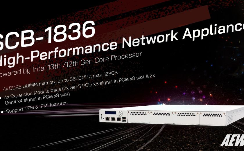 SCB-1836，高效能网路设备，搭载Intel第13/12代Core处理器