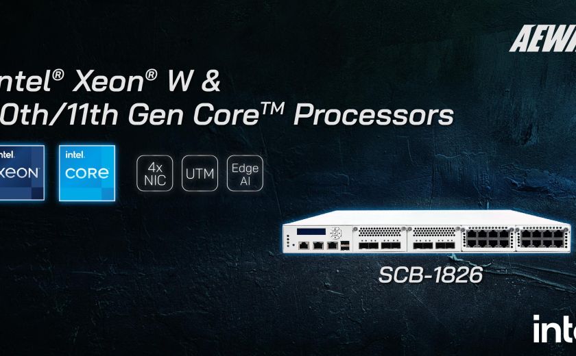 Network appliance SCB-1826 powered by Intel Xeon W and 10th/11th Core Processor