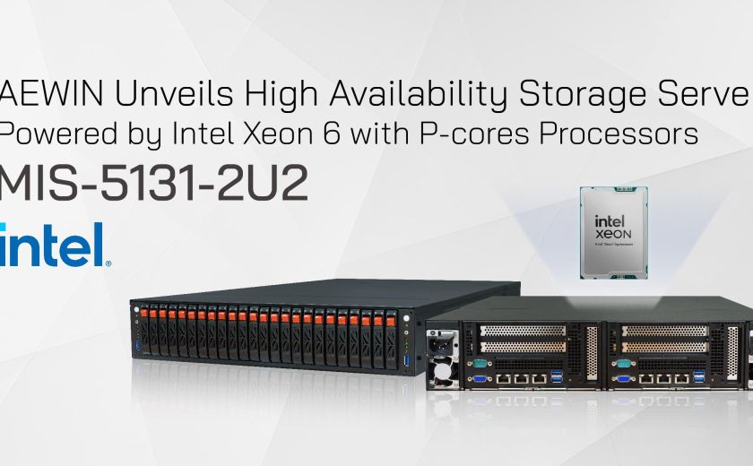 AEWIN Unveils High Availability Storage Server, MIS-5131-2U2, Powered by Intel Xeon 6 with P-cores Processors