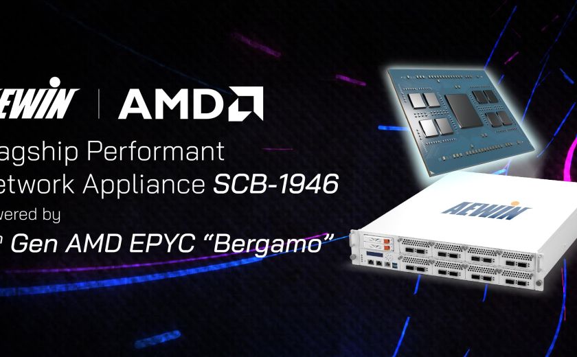 AEWIN Flagship Performant Network Appliance SCB-1946 Series Support AMD EPYC Bergamo