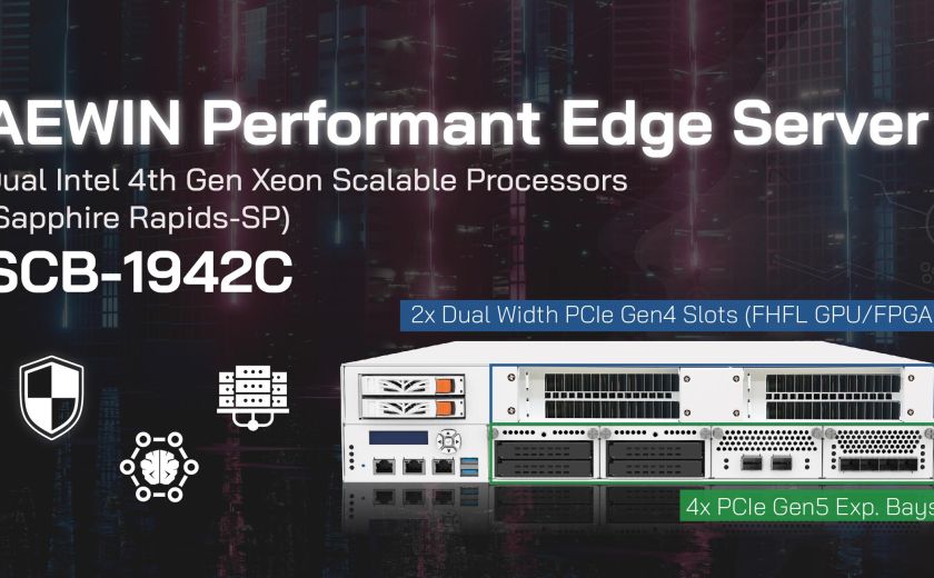 Performant Edge Server, SCB-1942C, Powered by Dual Intel® 4th Gen Xeon Scalable Processors, Sapphire Rapids-SP