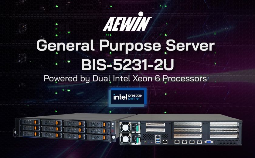 AEWIN Introduces BIS-5231 — A 2U General Purpose Server Powered by Dual Intel Xeon 6 Processors