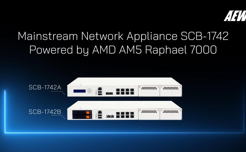 AEWIN Launches Mainstream Network Appliance, SCB-1742, Powered by AMD AM5 Raphael 7000