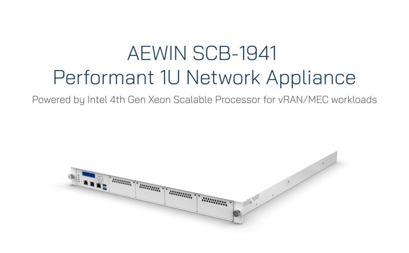 SCB-1941 Performant 1U Network Appliance Powered by Intel 4th Gen Xeon Scalable Processor for vRAN/MEC workloads