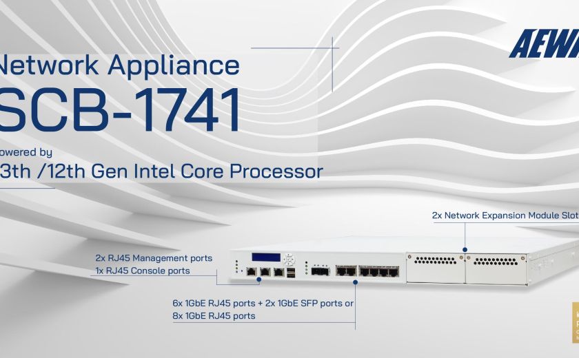 SCB-1741 powered by 13th /12th Gen Intel Core Processor -1U Network Appliance