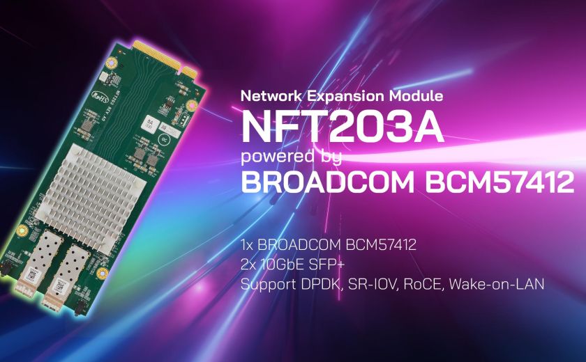 AEWIN 宣布雙 10G 網路擴展模組 - NFT203A