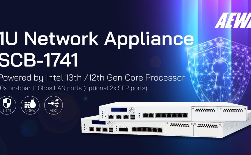 AEWIN SCB-1741，1U 網路設備，搭載 Intel 第 13 / 12 代 Core 處理器