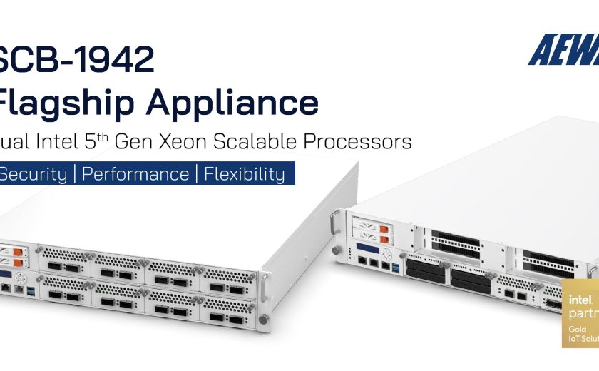 AEWIN SCB-1942 旗艦設備，搭載雙 Intel® 第五代 Xeon 可擴展處理器