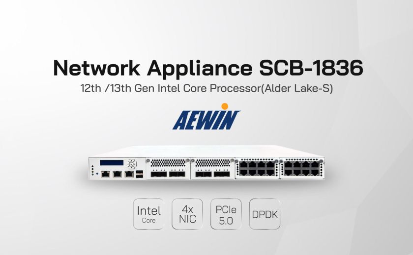 AEWIN SCB-1836 由第12代/第13代英特爾酷睿處理器供電