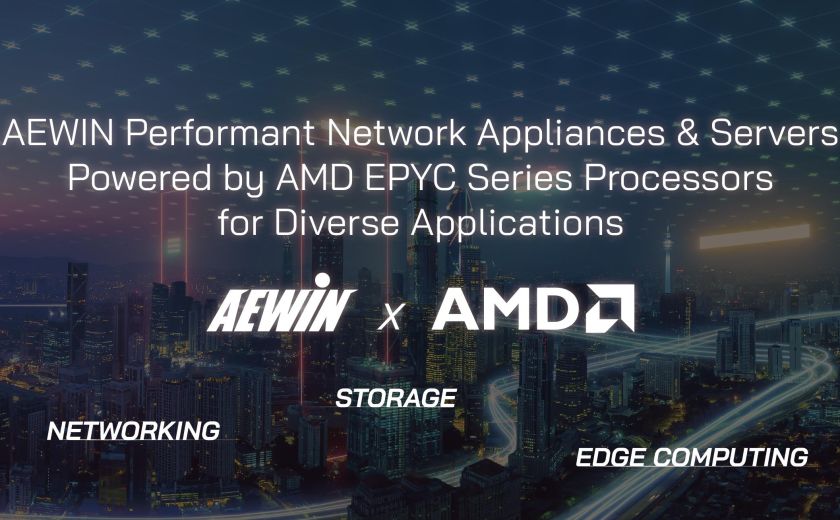 AEWIN 高效能网路设备与伺服器，搭载 AMD EPYC 系列处理器，适用于多样化应用