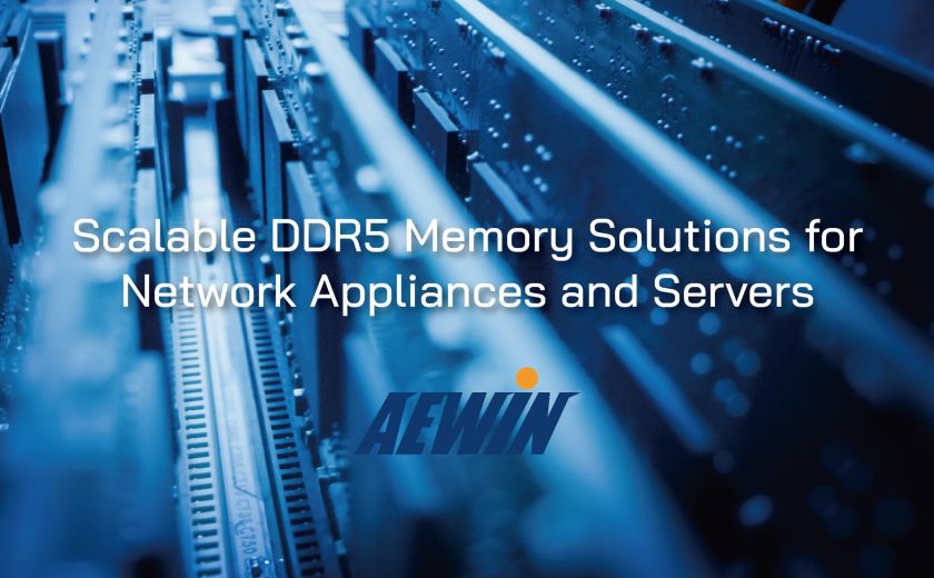 可扩展的 DDR5 记忆体解决方案，用于网路设备和伺服器