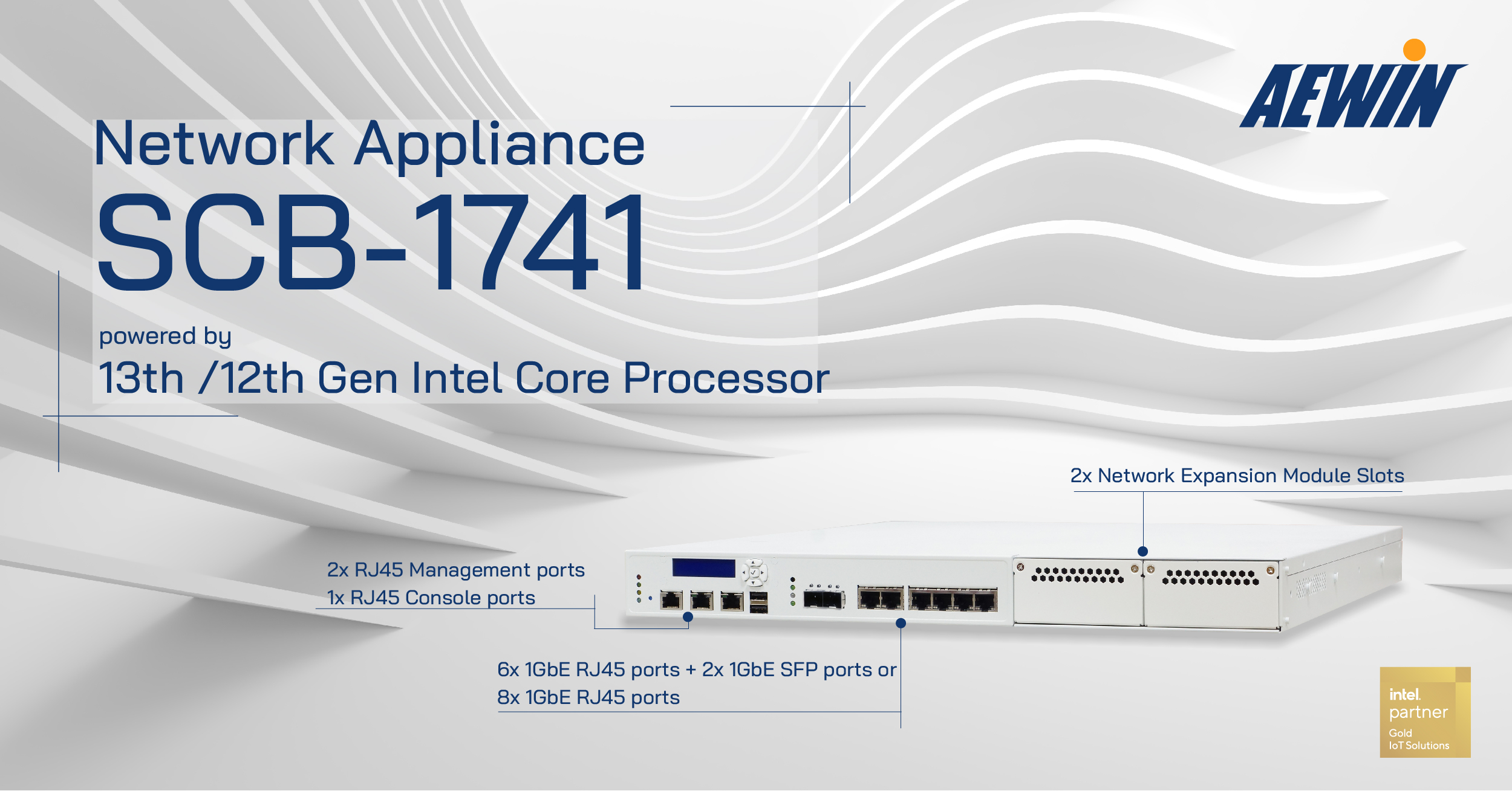 network appliance scb-1741 with 13/12th intel core
